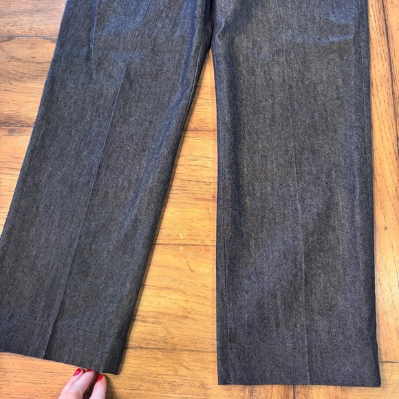 Sandro Black Denim Straight Leg Trousers, size 6, Office School Work Everyday - Picture 9 of 9
